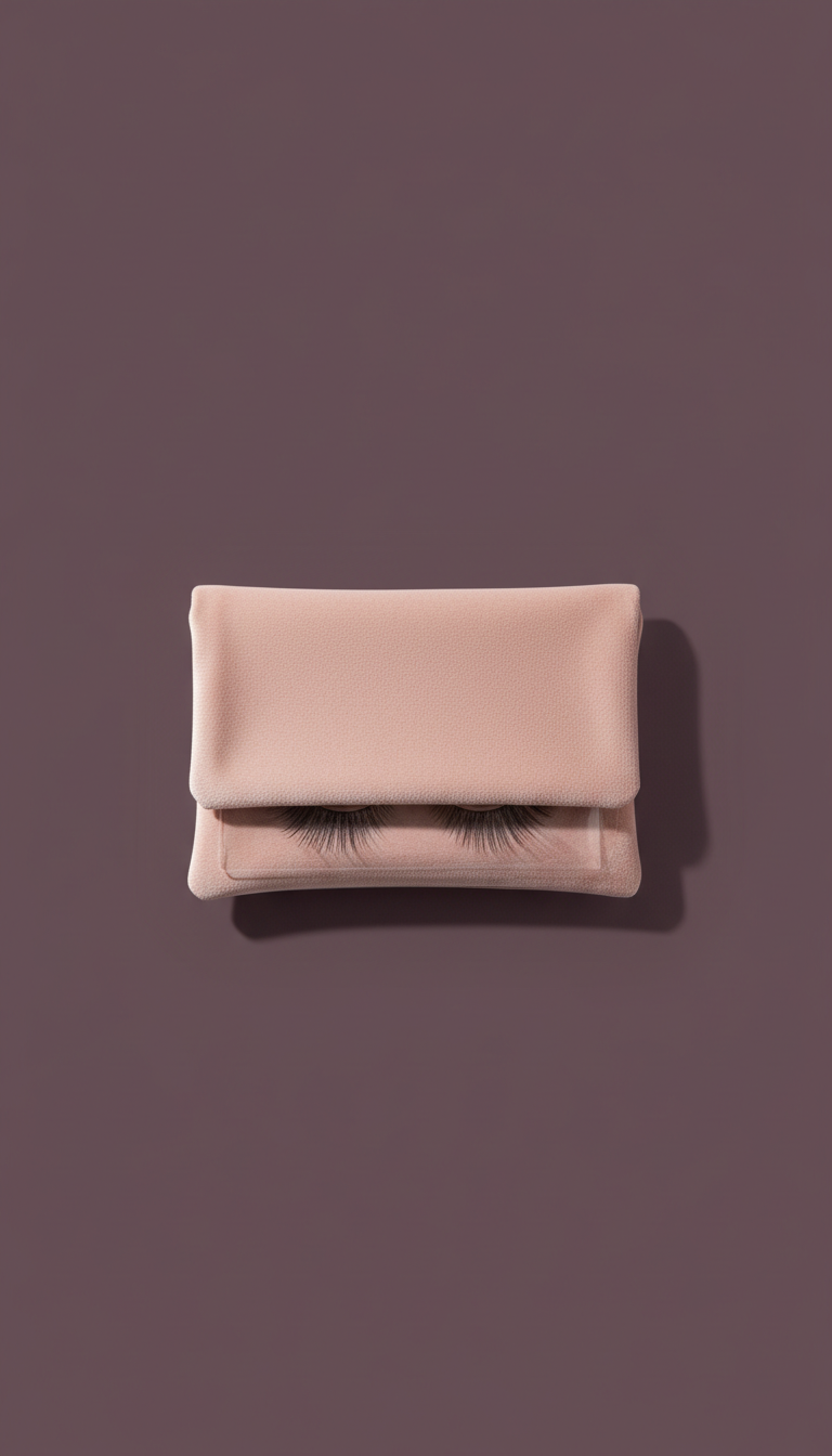 Bolsita de terciopelo y pestañas magnéticas (tono cuarzo rosa)
