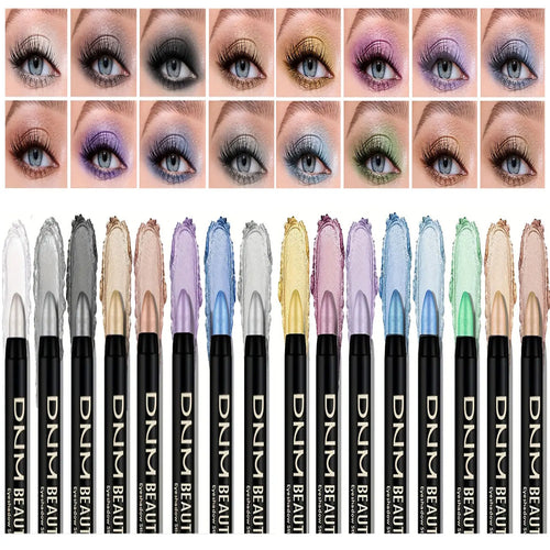 Eyeliner Pearlescent 16 Colores | Delineador Glitter Waterproof