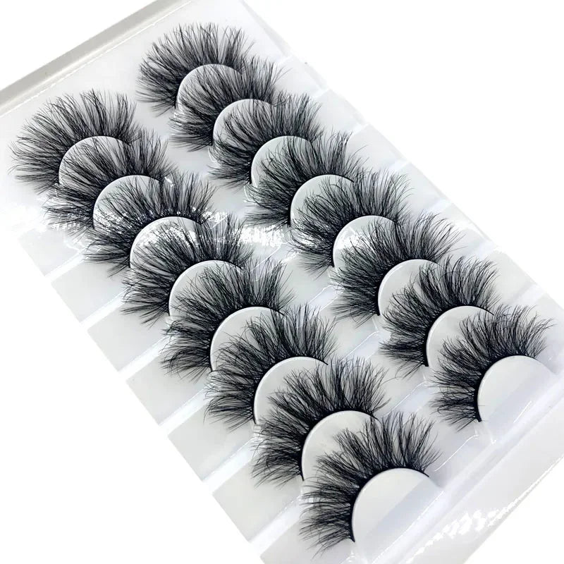 Kit de 8 pares de pestañas 3D efecto visón